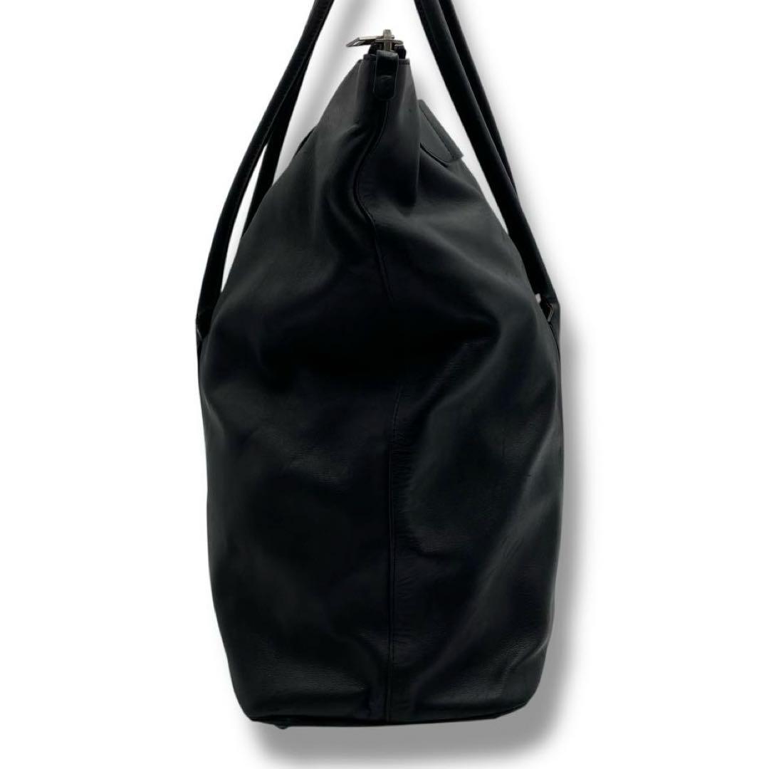 良品 マルジェラ レザー トートバッグ バッグ 大容量 レディース ブラック