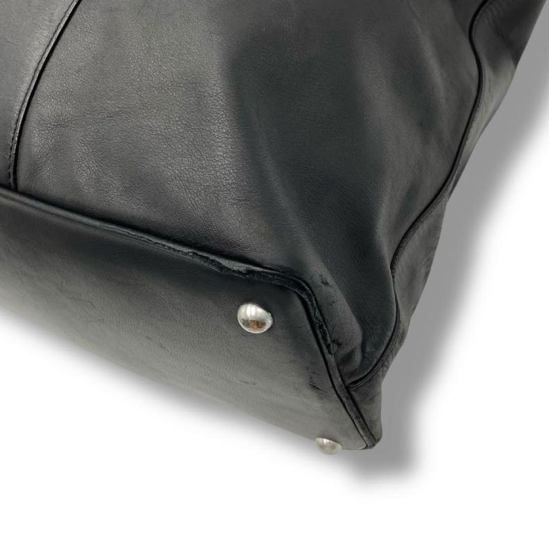 良品 マルジェラ レザー トートバッグ バッグ 大容量 レディース ブラック