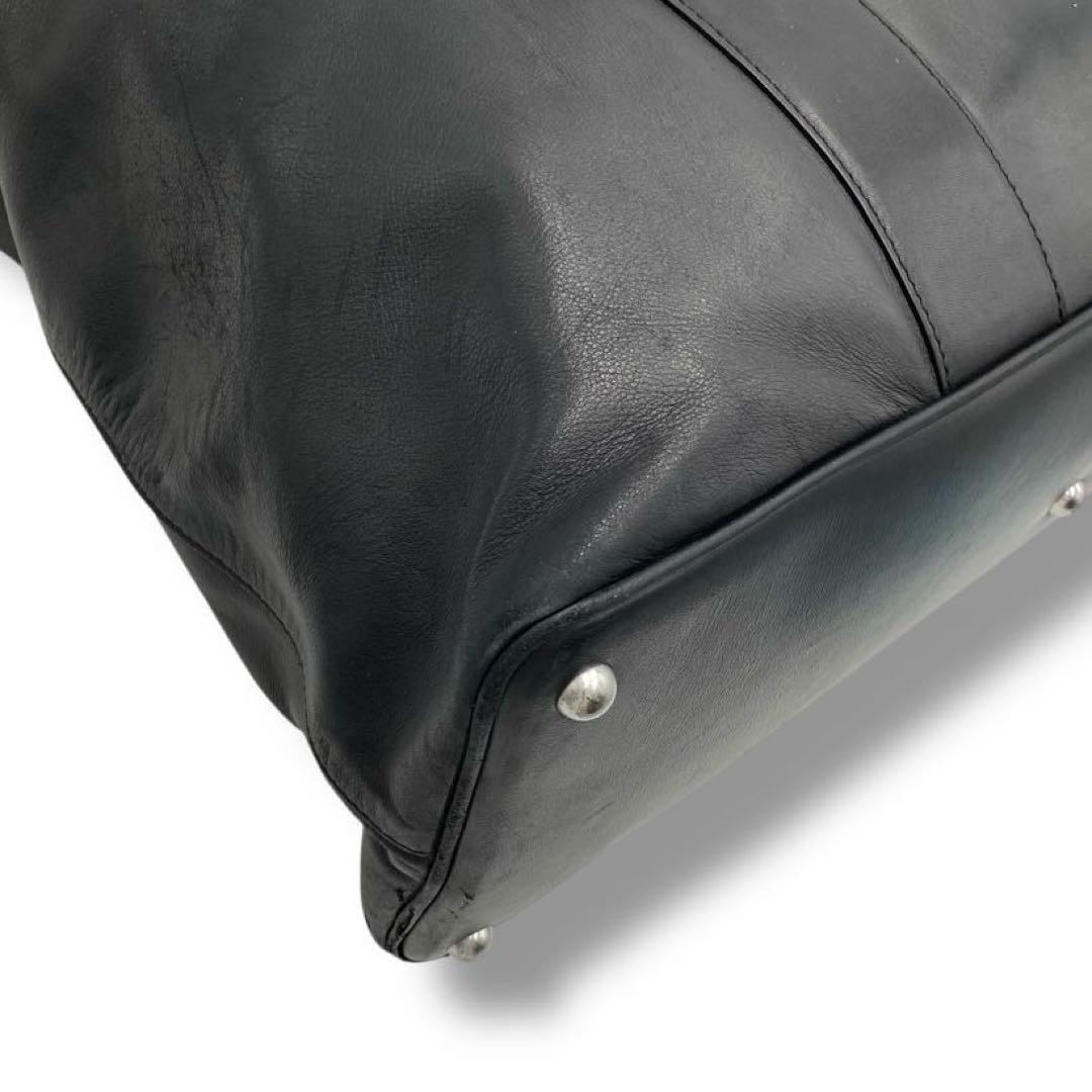 良品 マルジェラ レザー トートバッグ バッグ 大容量 レディース ブラック