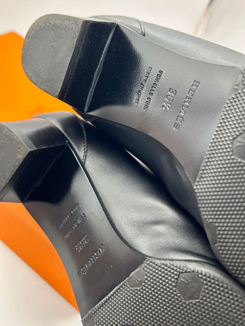 極美品 HERMES エルメス ケリーパンプス スクエアトゥ 23.5cm