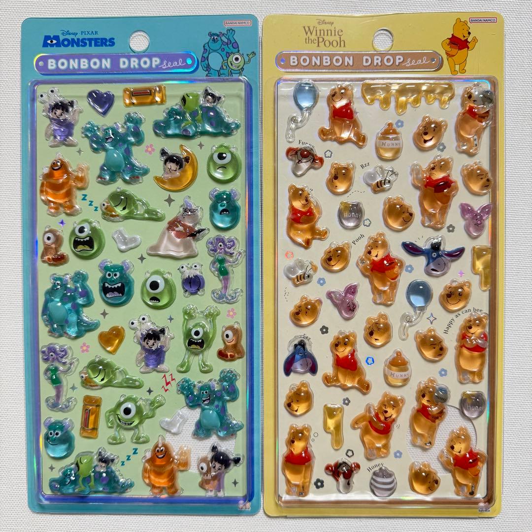 ディズニー ボンボンドロップシール 第二弾コンプリート　モンチッチ
