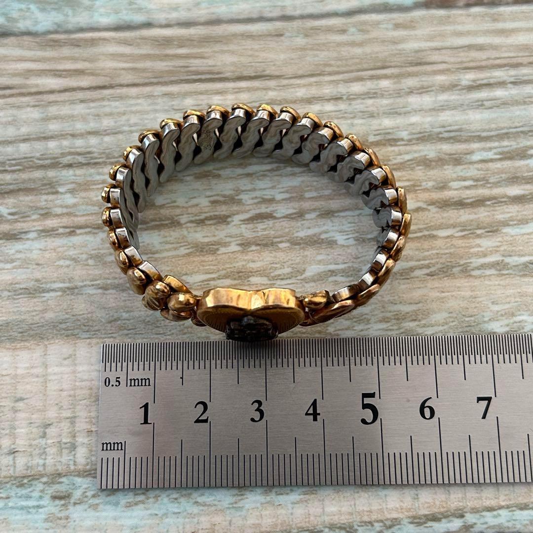 40s US NAVY スウィートハートジュエリー 蛇腹ブレスレット 金張り