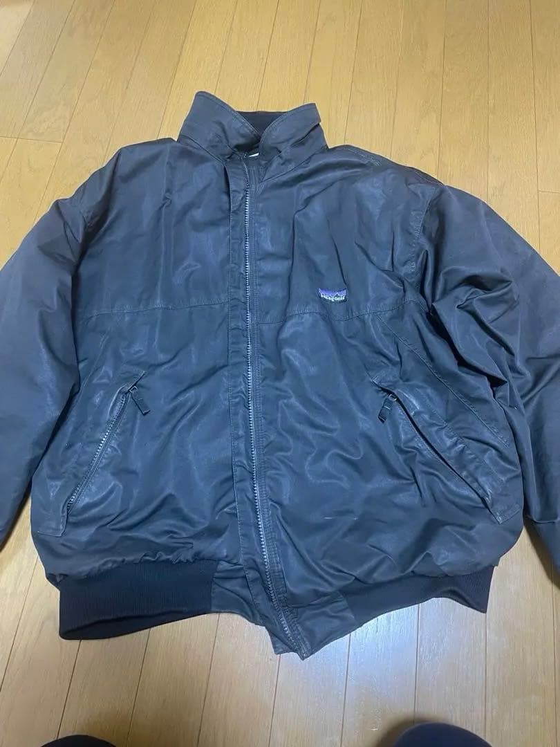 ナイロン ジップアップジャケット 黒　パダゴニア