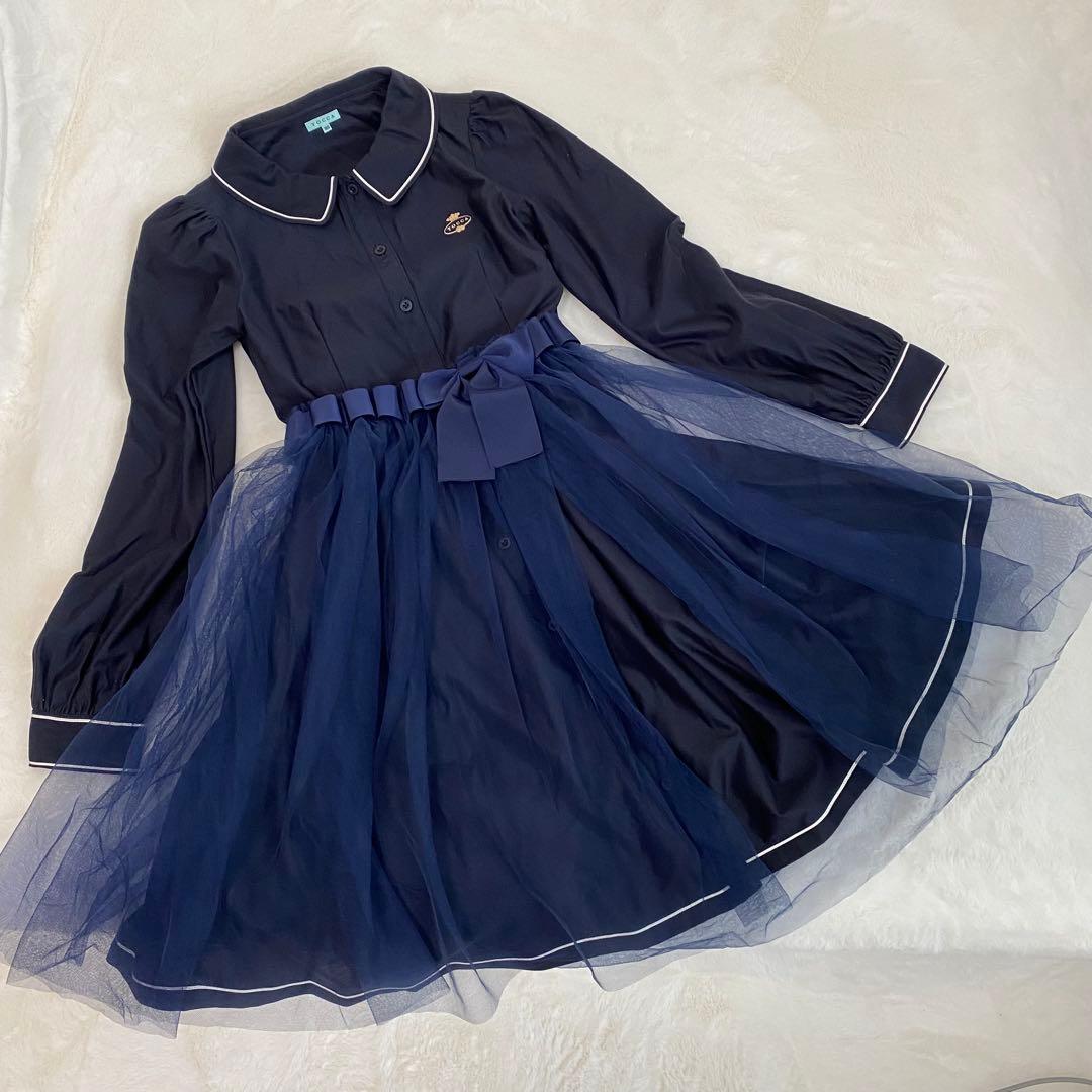 TOCCA 160ネイビー　ワンピース　ドレス　トッカ