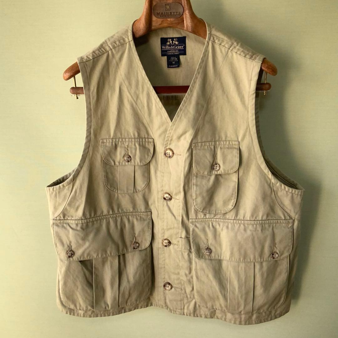 米国製 Willis& ウィリス＆ガイガー コットンベストMカーキ
