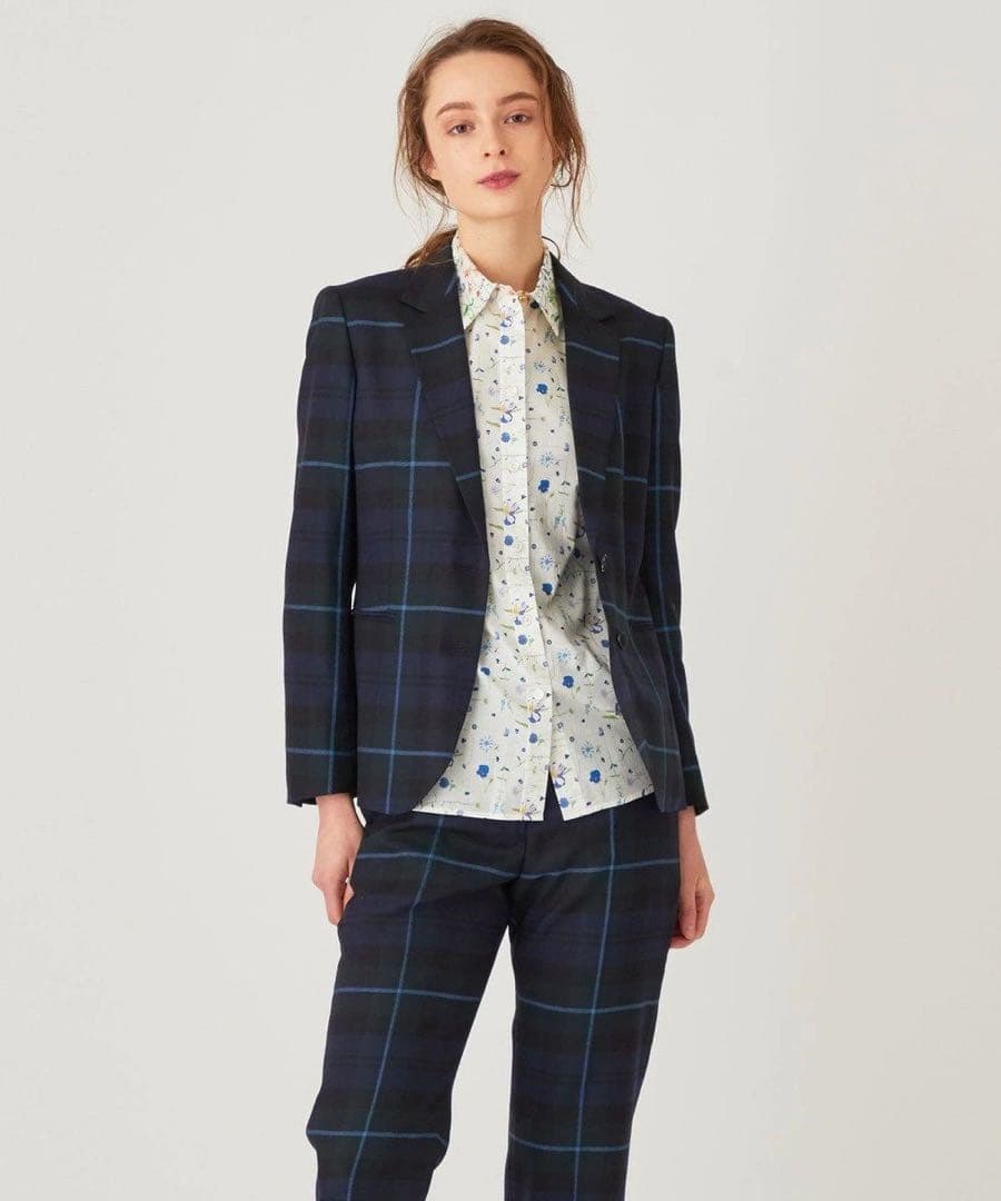 ルックモデル　チェック　スーツ　セットアップ　ポールスミス　Paul Smith