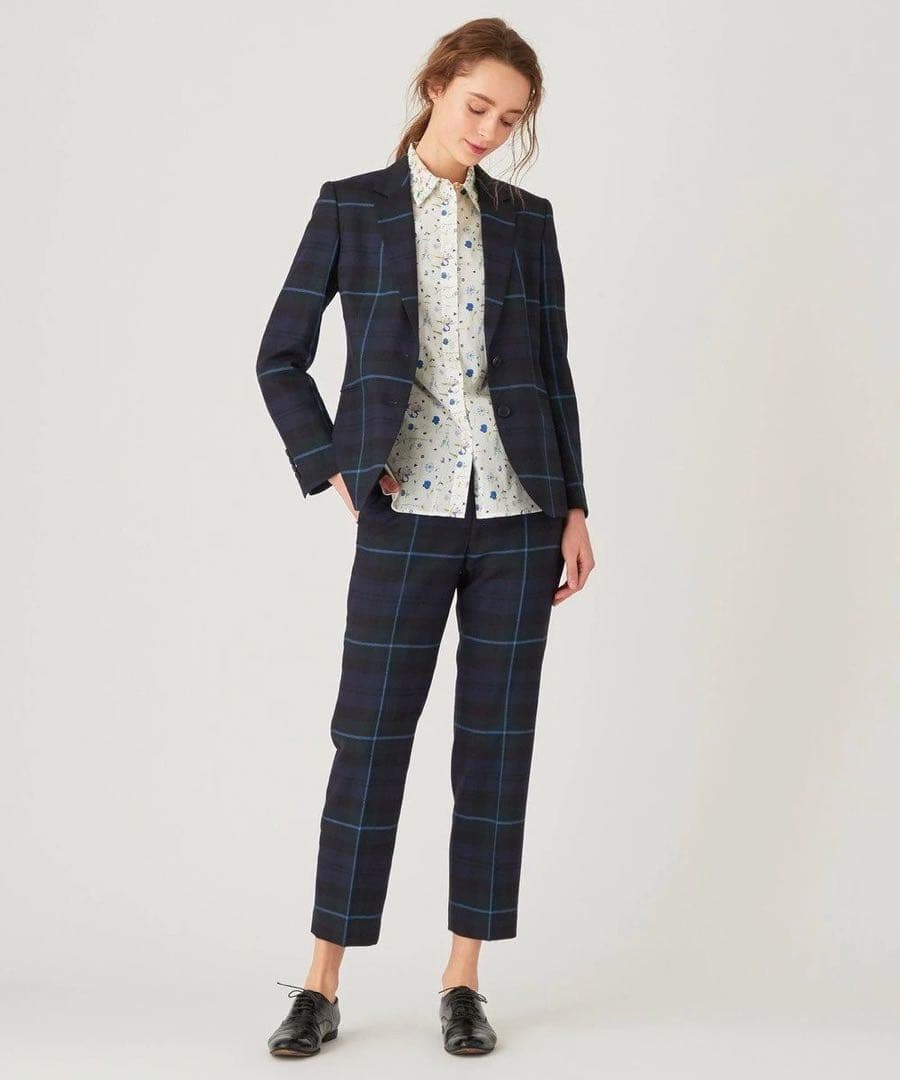 ルックモデル　チェック　スーツ　セットアップ　ポールスミス　Paul Smith