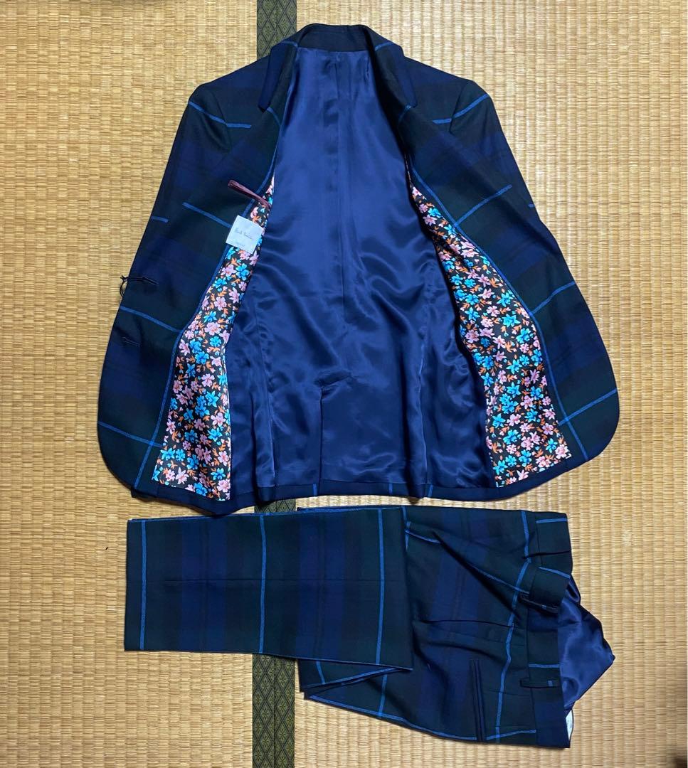 ルックモデル　チェック　スーツ　セットアップ　ポールスミス　Paul Smith