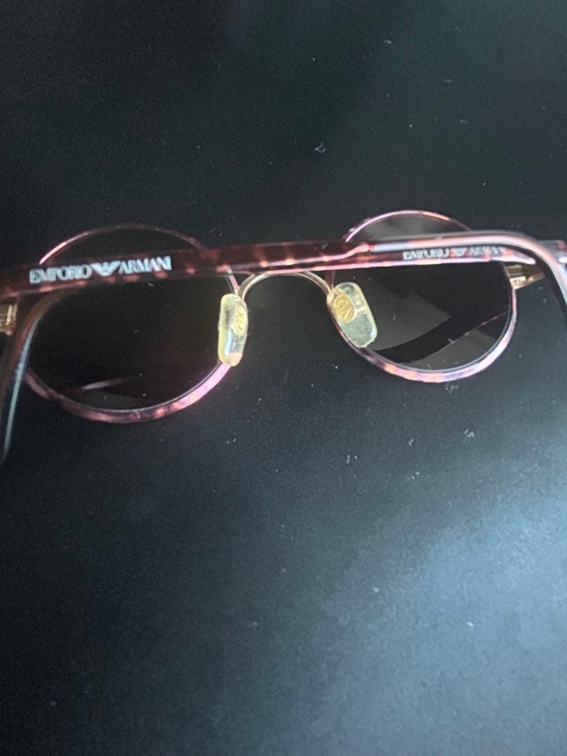 Emporio Armani サングラス 丸型 べっ甲 ゴールドブリッジ