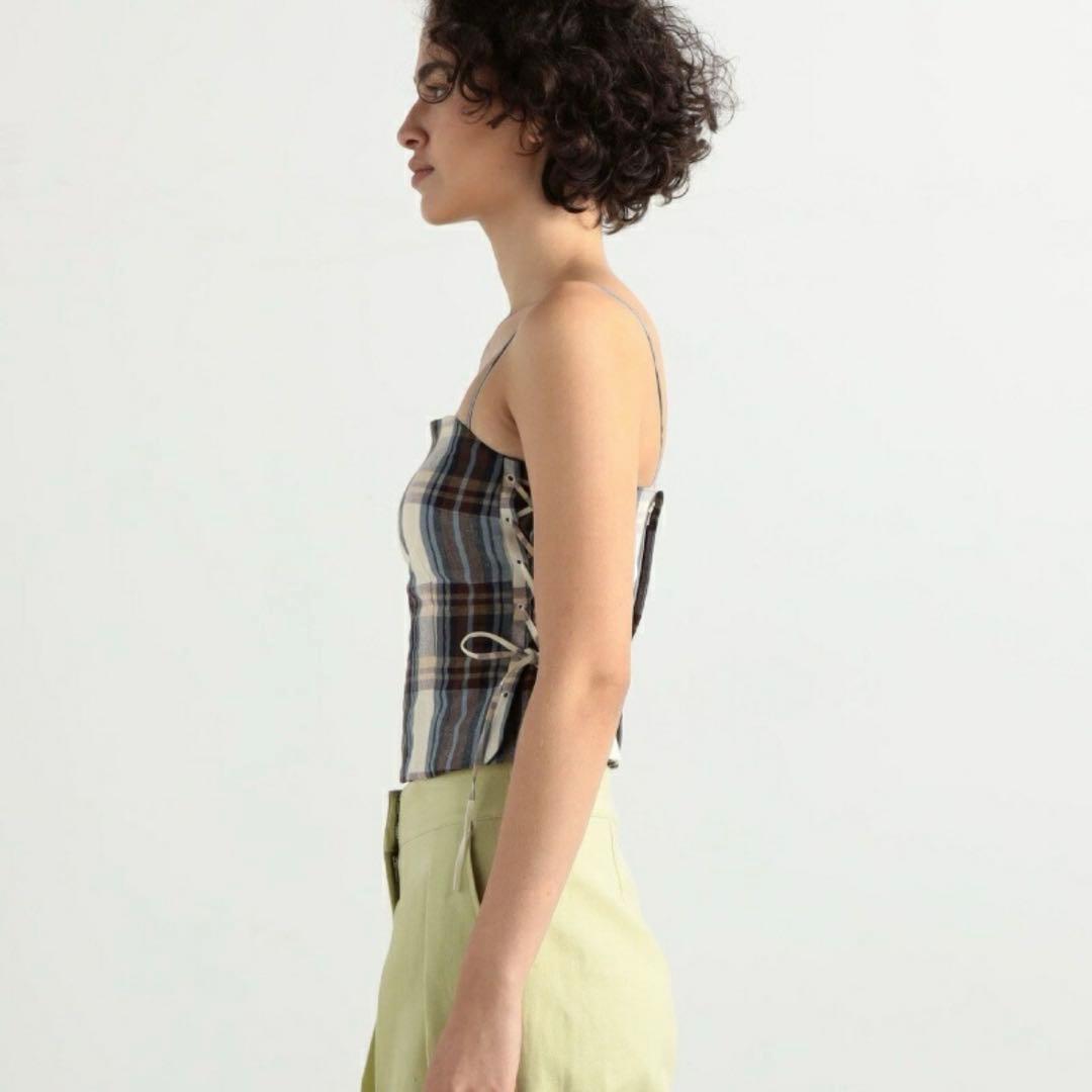 BACCA サマーチェック レースアップビスチェ