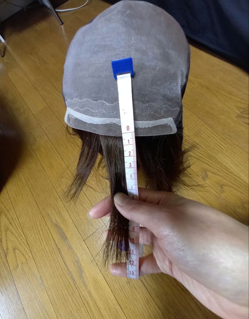 百合子ウィッグ レミー人毛 アッシュブラウン フルウィッグ　お値下げ