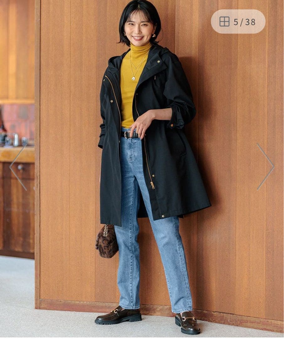 美品 24aw 23区 マルチウェイナイロンジャケット 40 ライナー付き