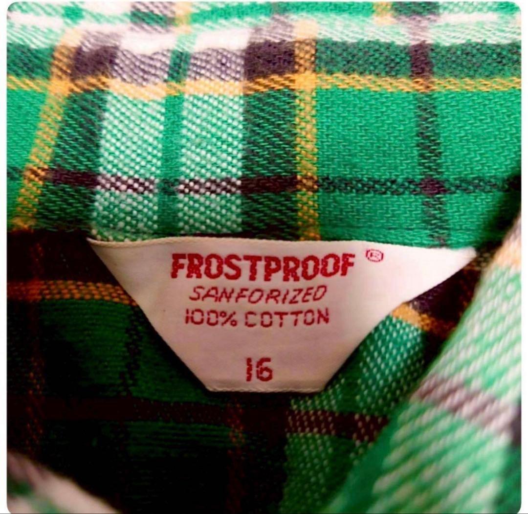 60S FROSTPROOF チェックコットンヘビーネルシャツ VINTAGE