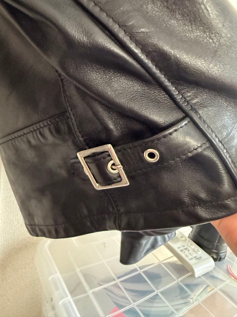 ショット　革ジャン　牛革　美品　42