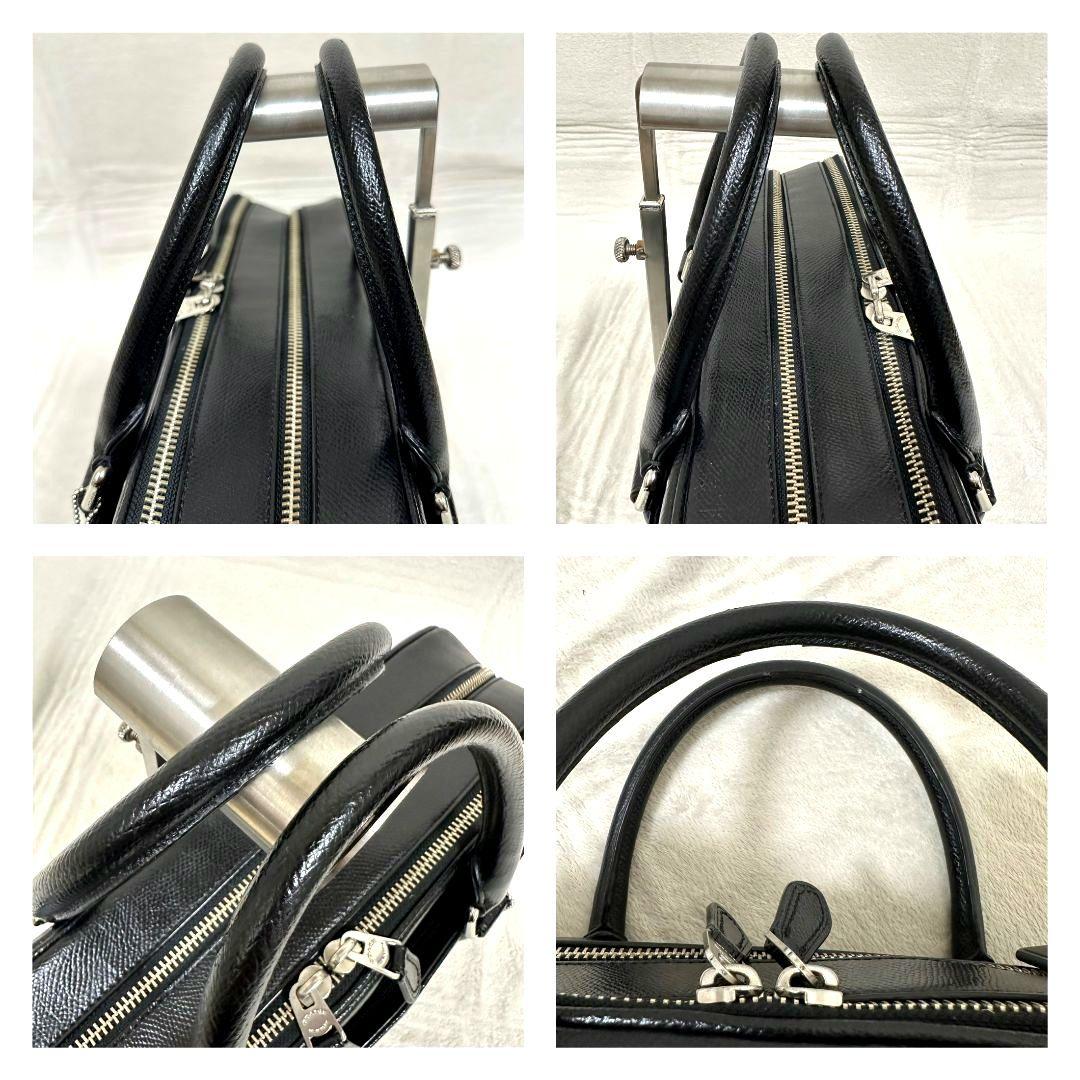 【極美品】COACH コーチ ビジネスバッグ 本革 レザー 2way ブラック