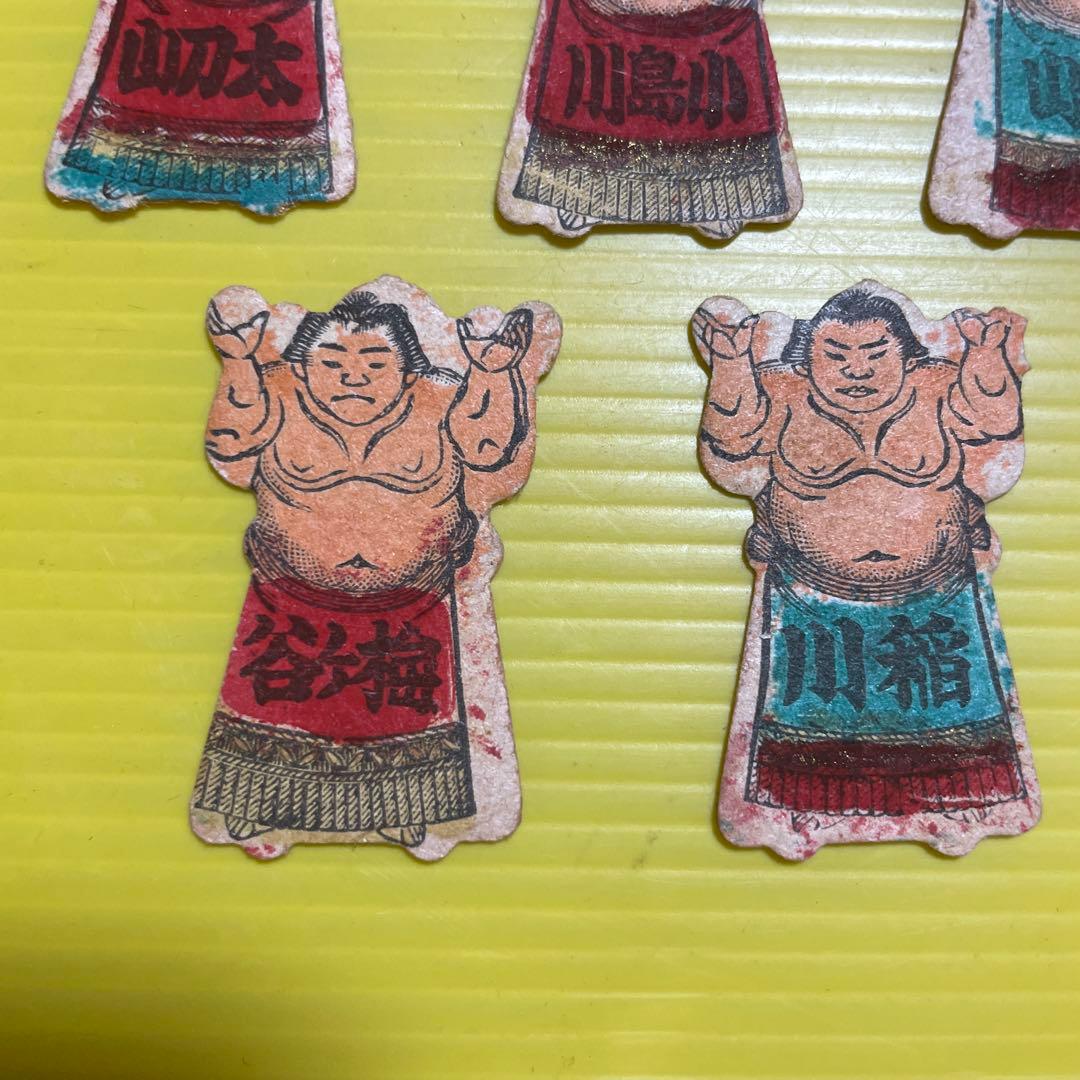 相撲　人型メンコ　面子　めんこ　５枚　小さいサイズ　すもう