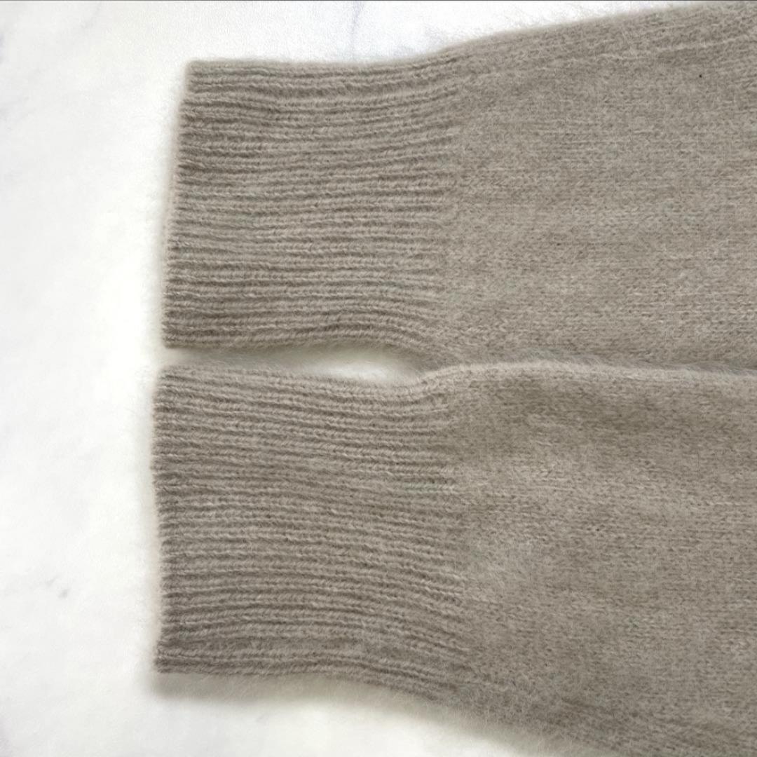 Demi-Luxe BEAMS フラッフィ ボートネックニット ベージュ F