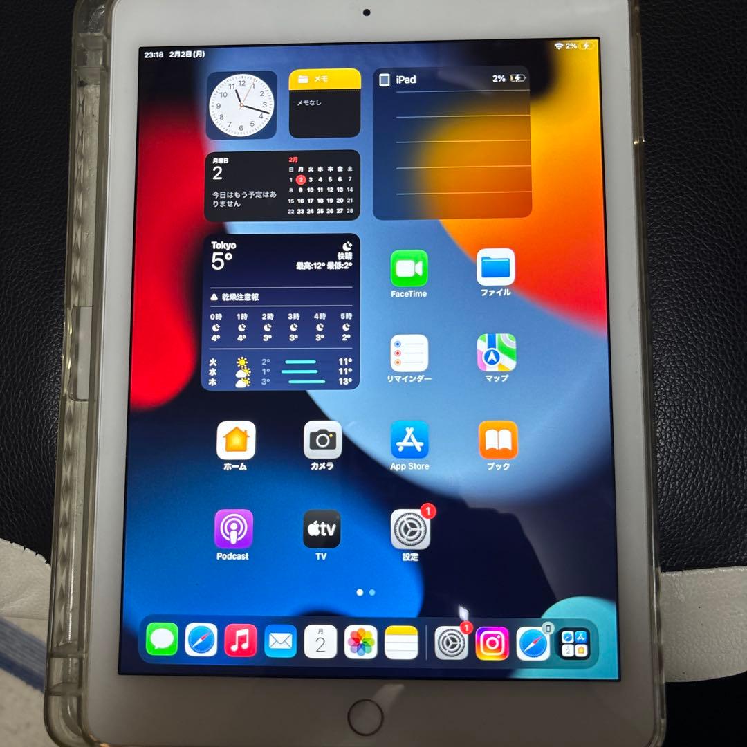 iPad Air第2世代 32GB フィルム ケース 付き