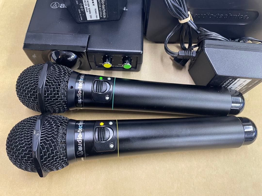 オーディオテクニカ製ワイヤレスマイクセットAT-CR700+CLM7000極上