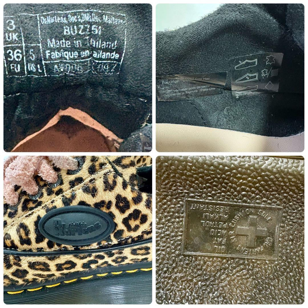 新品未使用 Dr.Martens BUZZ 5I レオパード シューズ 23cm