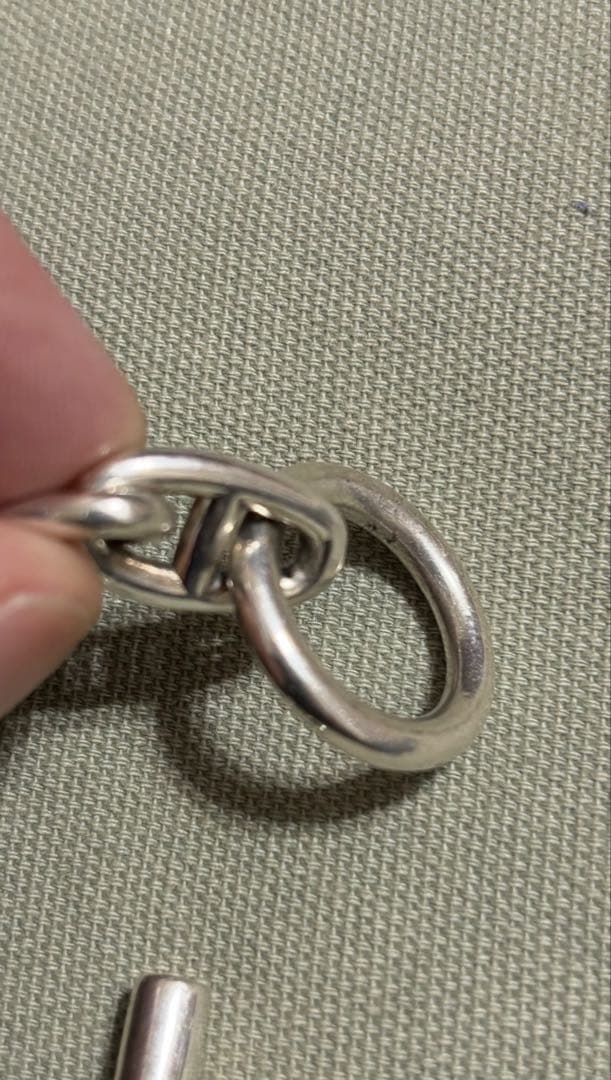 シルバー925 アンカーチェーン　ブレスレット シェーヌダンクル　GM 13