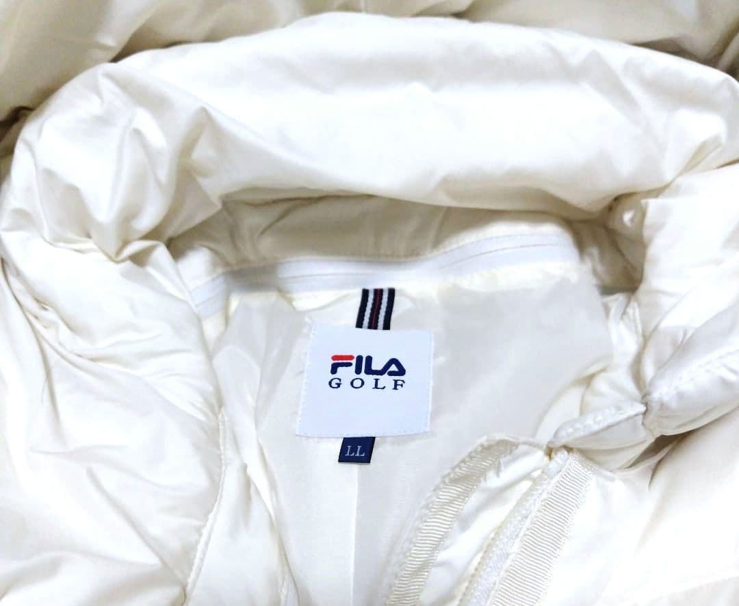 FILAゴルフ ダウンジャケット　 オフホワイト　サイズ XL　新品未使用