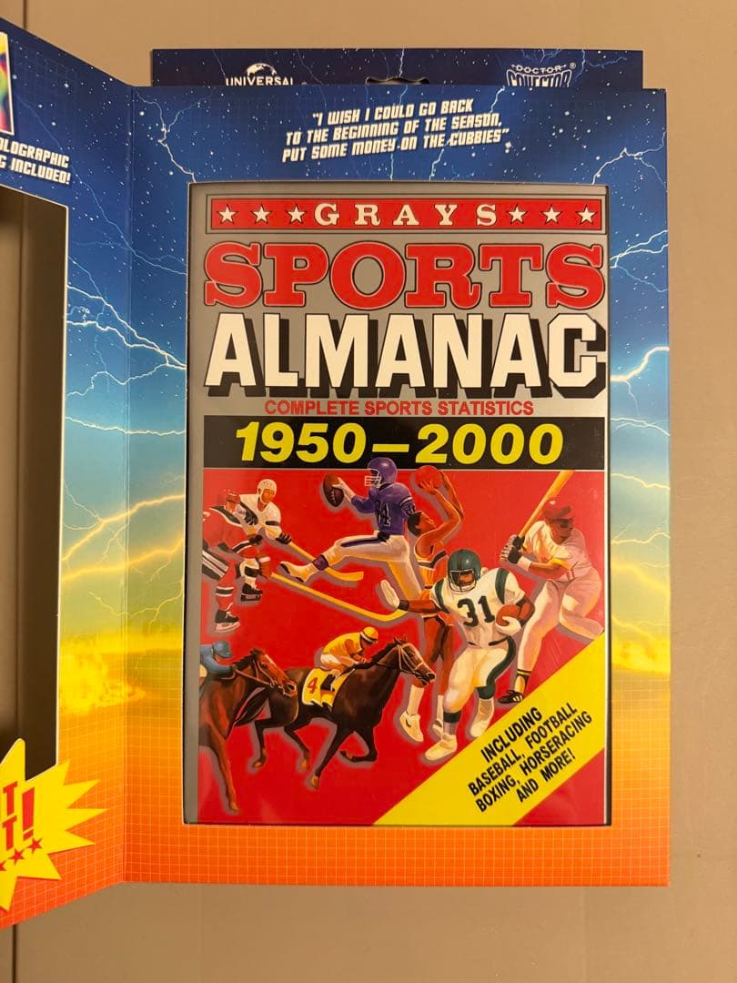 バックトゥザフューチャー　スポーツ年鑑　レプリカ