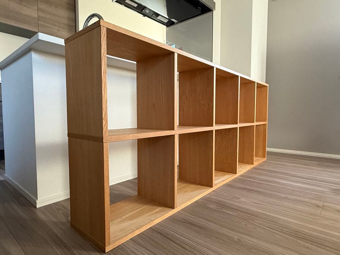 無印良品｜スタッキングシェルフセット・５段×２列・オーク材