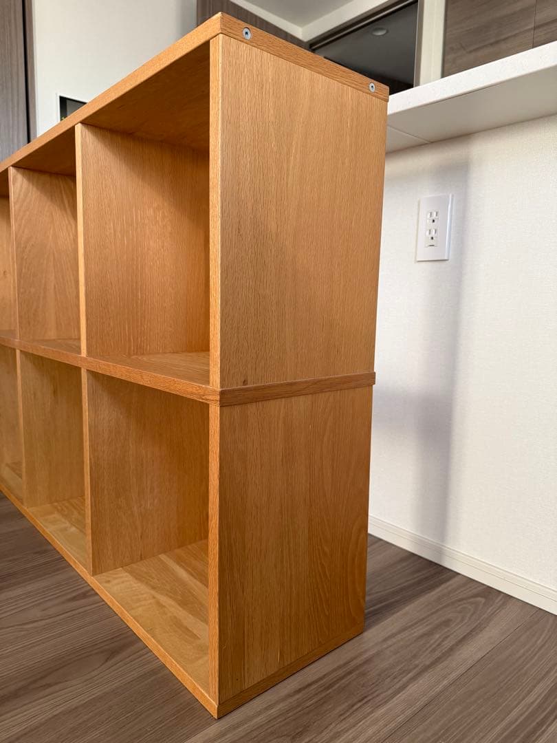 無印良品｜スタッキングシェルフセット・５段×２列・オーク材