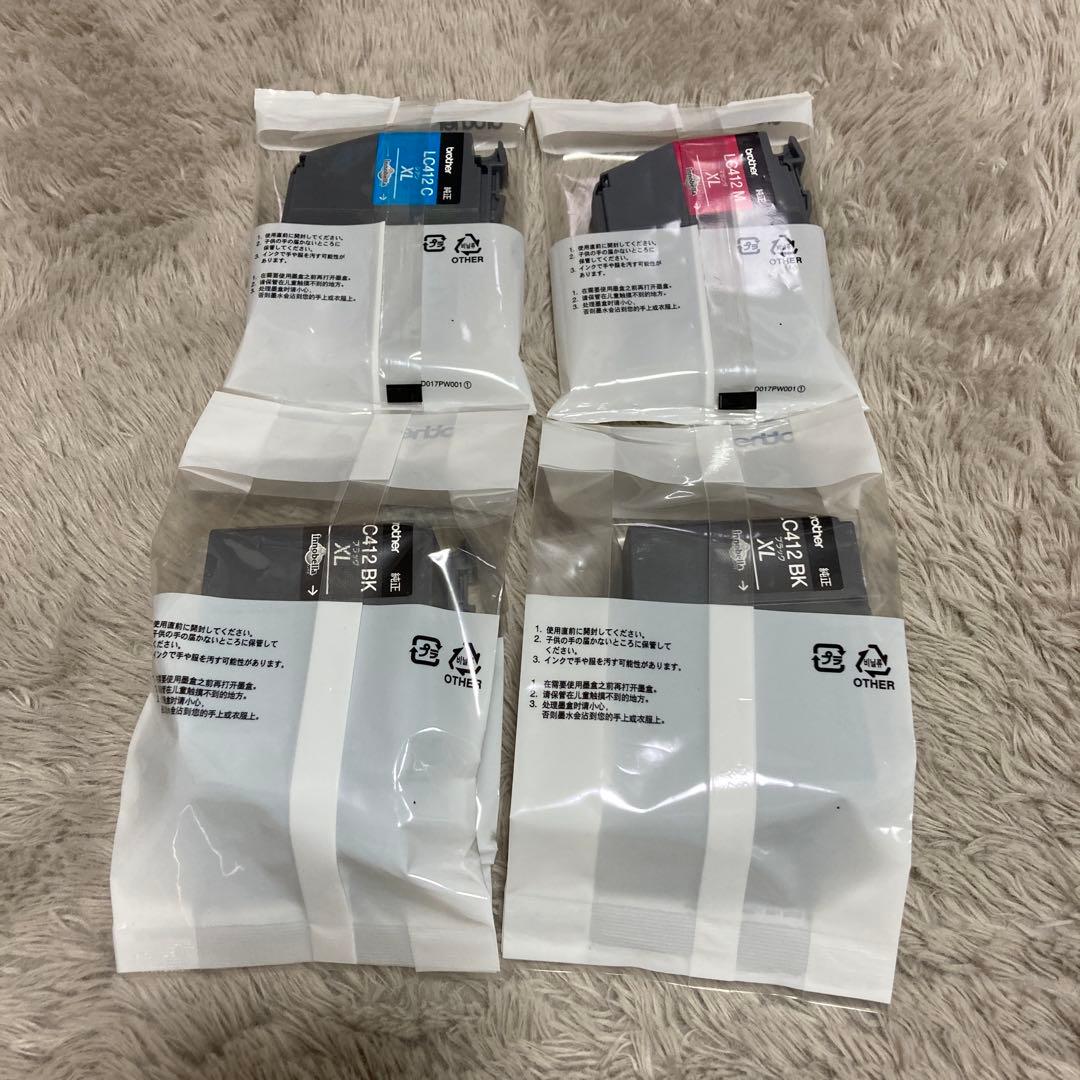 brother LC412 XL インクカートリッジ セット