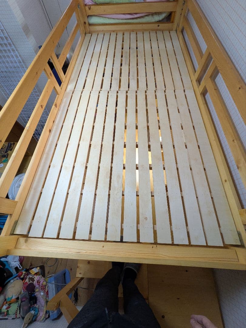 木製ロフトベッド デスク付き（引き取り限定）