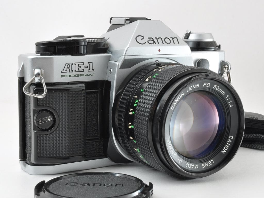 キヤノン AE-1 PROGRAM シルバー NFD 50mm f1.4《動認》