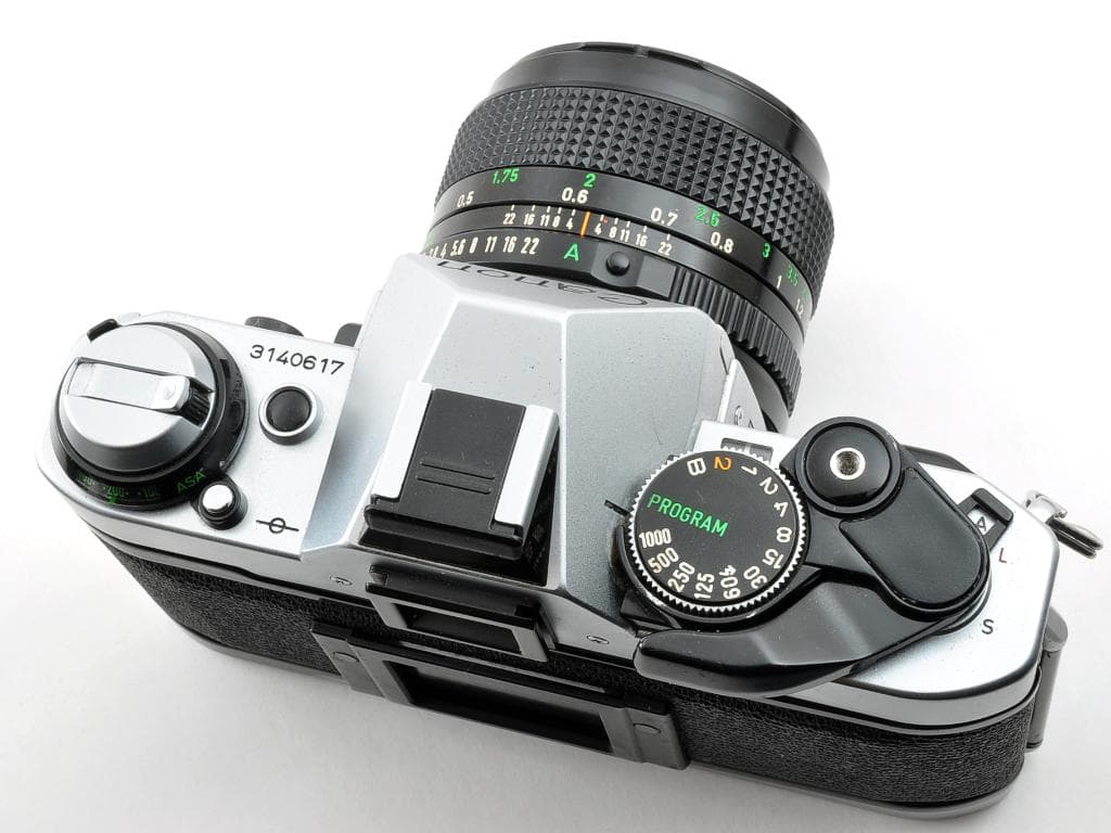 キヤノン AE-1 PROGRAM シルバー NFD 50mm f1.4《動認》