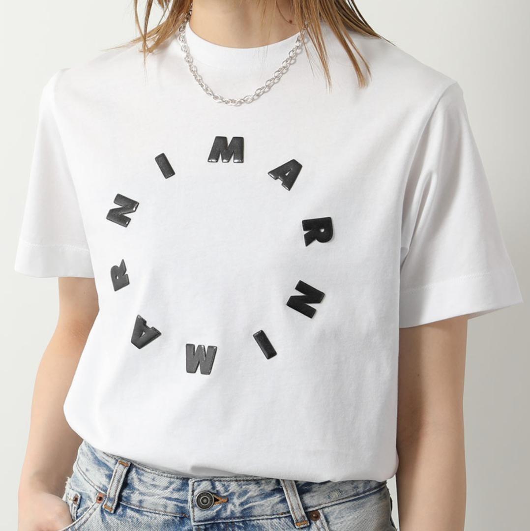 【残2】大人もOK MARNI シャツ 半袖 ロゴ ブラック 12Y 150cm