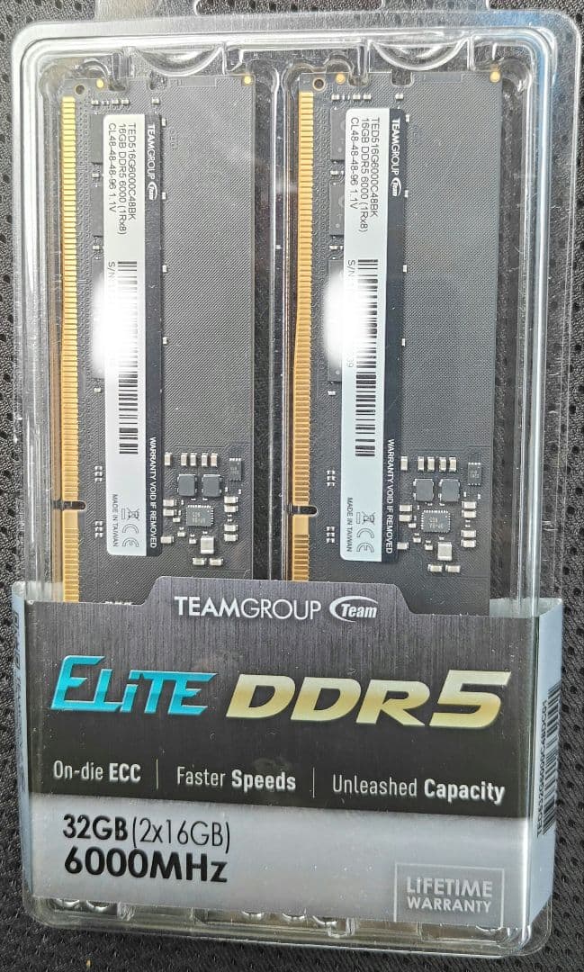 DDR5 PC5-48000 32G（ 16GB 2枚組 ）DDR5 6000