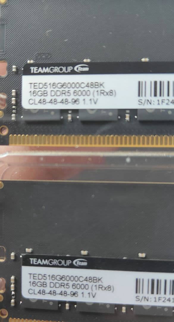 DDR5 PC5-48000 32G（ 16GB 2枚組 ）DDR5 6000