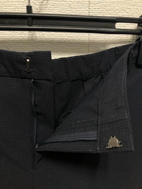 新品☆13号L紺系♪うす手9分丈テーパードパンツスーツ♪少しわけあり〇G191