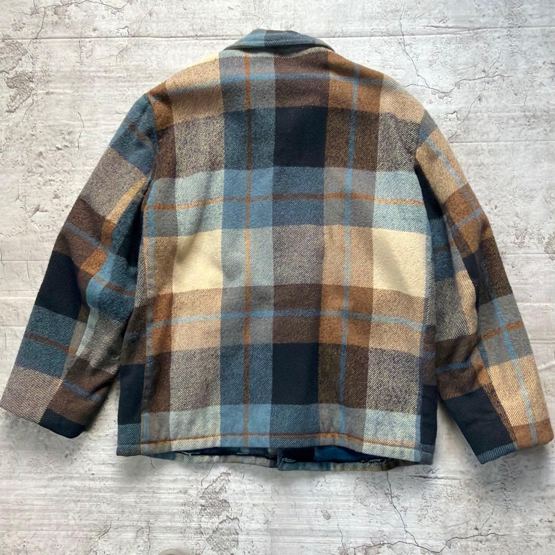 60s Vintage ウールジャケット　チェック　L相当