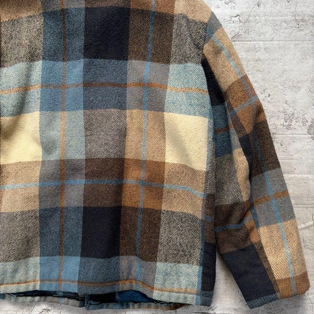 60s Vintage ウールジャケット　チェック　L相当