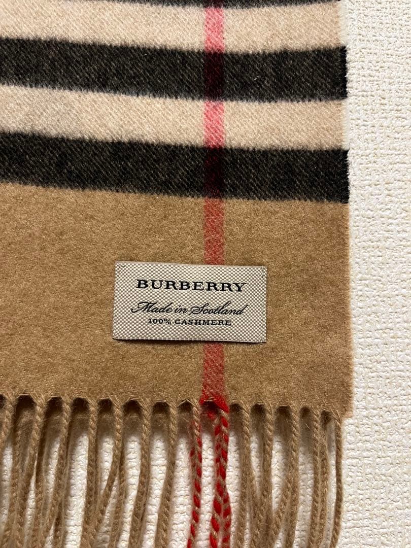 BURBERRY バーバリー マフラー カシミア100％　ハートブラック　美品