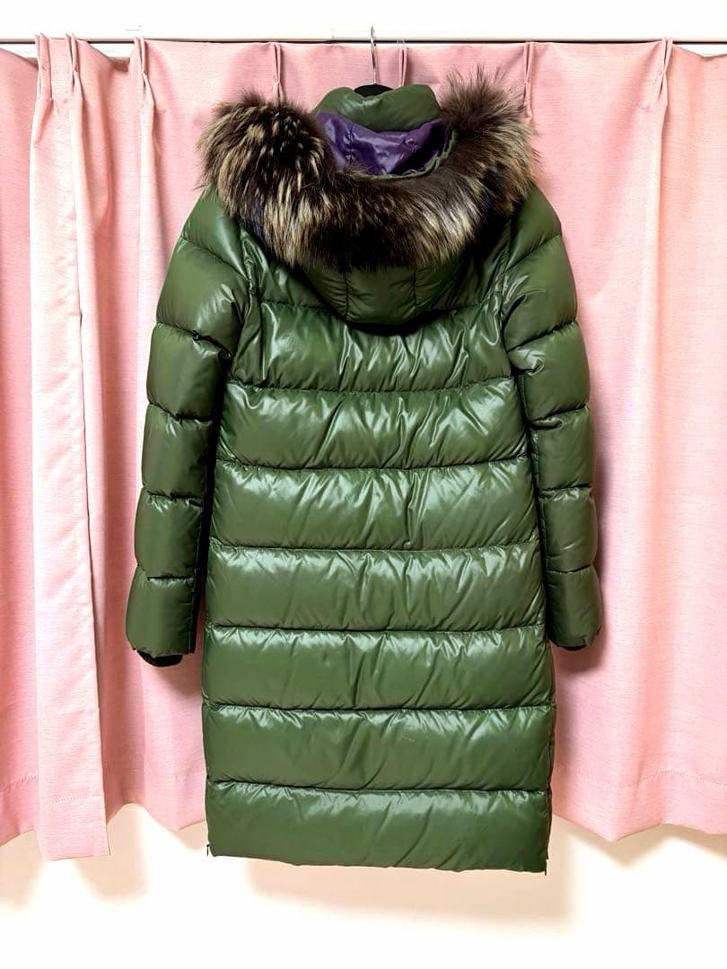 DUVETICAロングダウンコート DENEBカーキ38 極美品