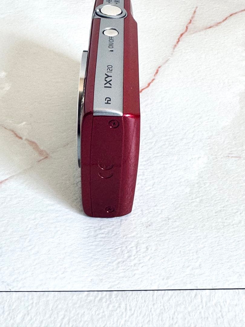 【美品】Canon IXY 120レッド 薄型軽量 コンパクトデジタルカメラ