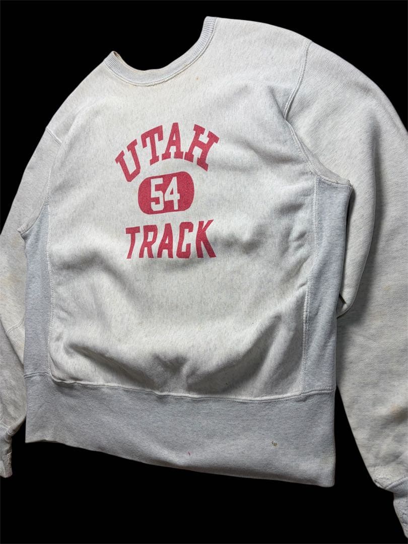 60s Champion リバースウィーブ タタキタグ ツートーン 染み込み