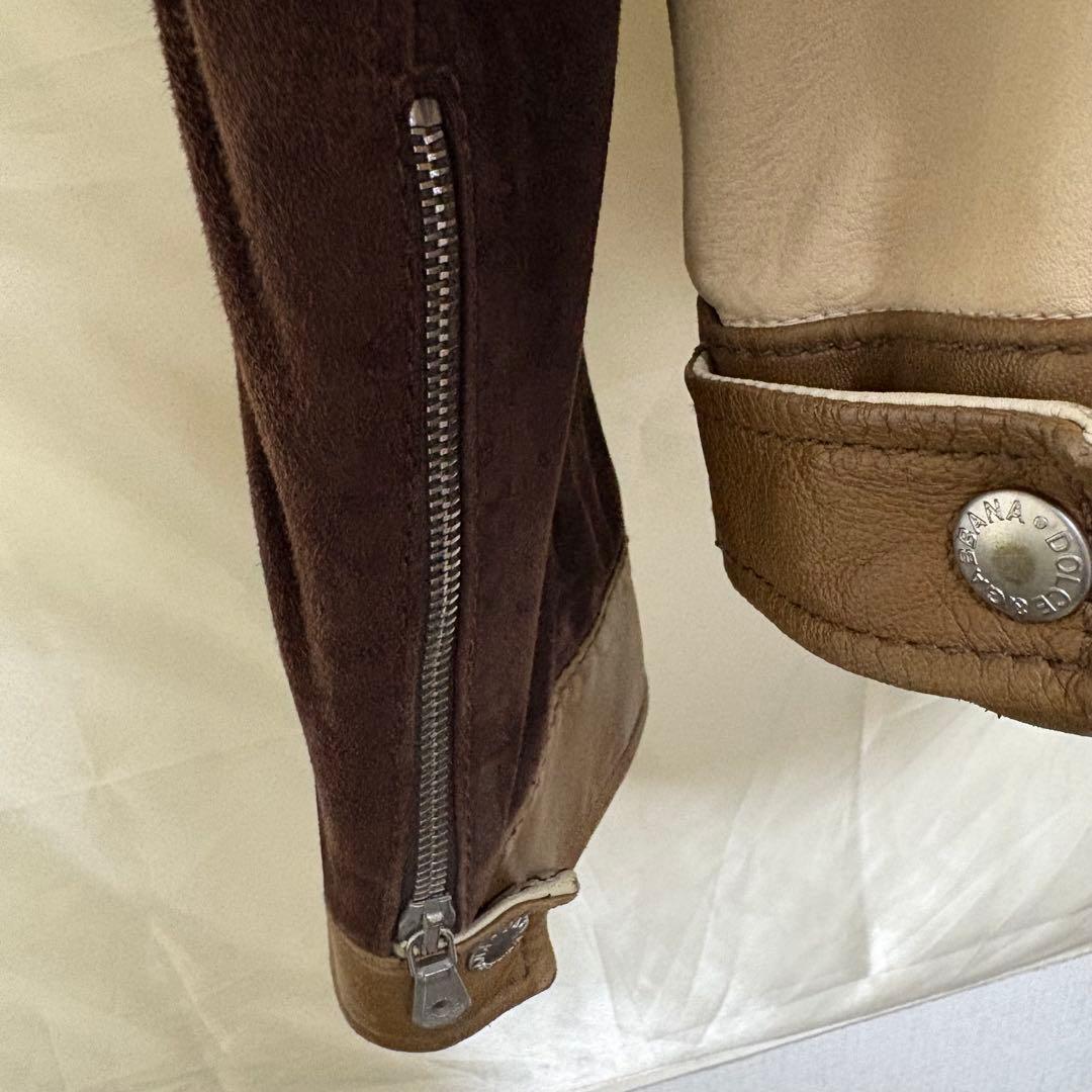 希少 DOLCE&GABBANA ドルチェ&ガッバーナ レザージャケット 50