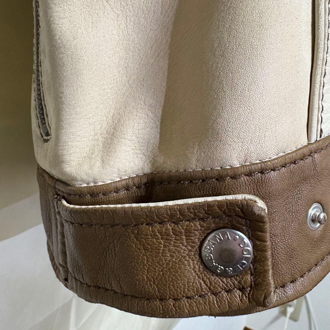 希少 DOLCE&GABBANA ドルチェ&ガッバーナ レザージャケット 50