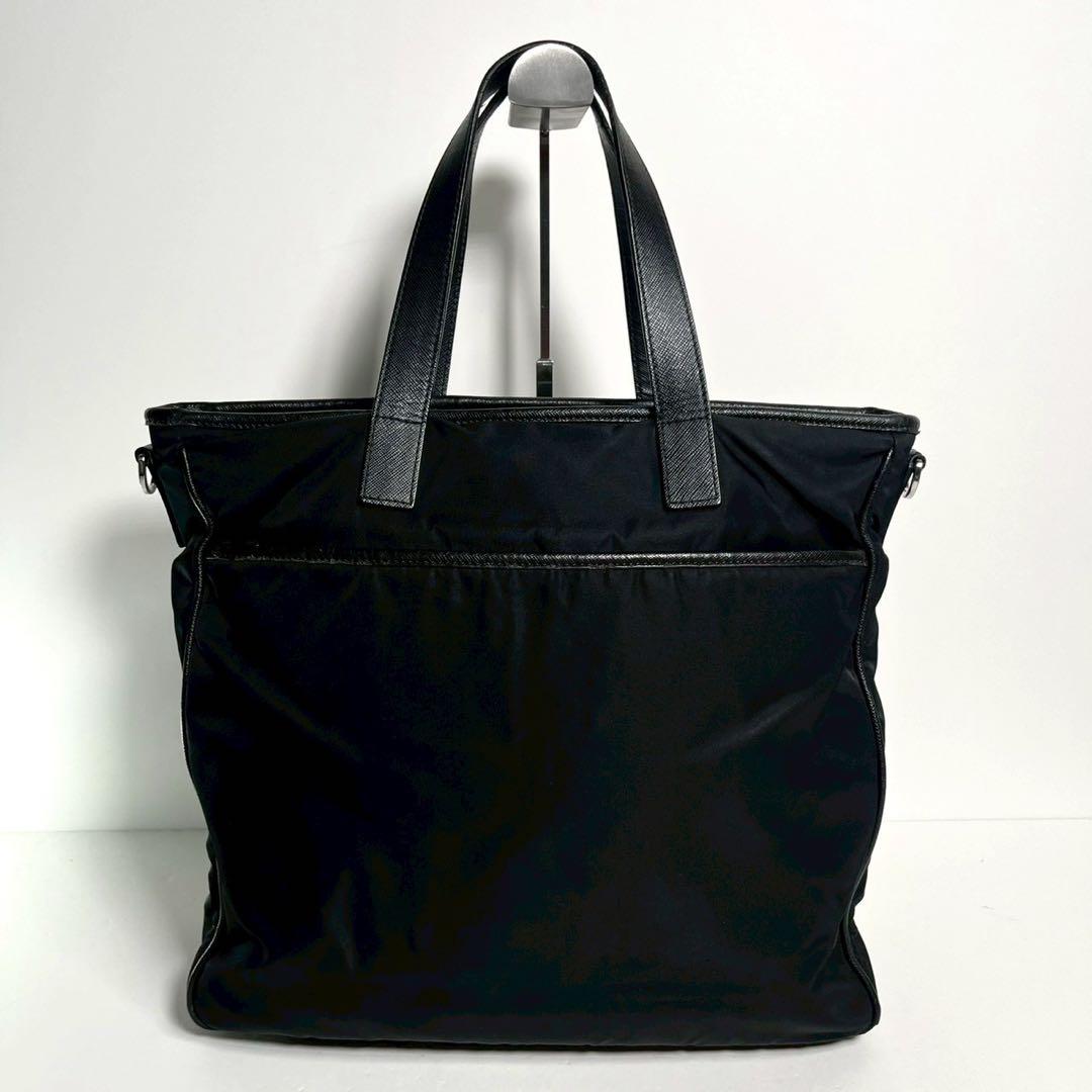 【近年モデル・美品✨】プラダ トートバッグ 2way 三角ロゴ ナイロン レザー