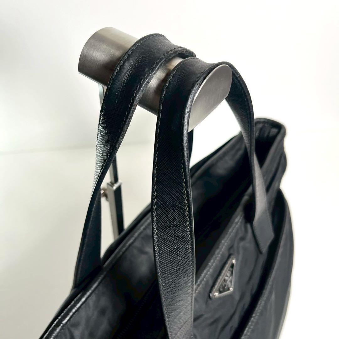 【近年モデル・美品✨】プラダ トートバッグ 2way 三角ロゴ ナイロン レザー