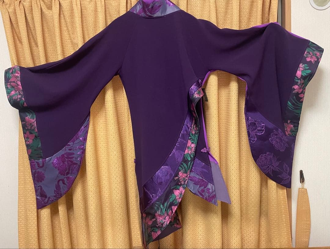 Qutie Frash /キューティーフラッシュ/アシメ着物カーデ　パープル