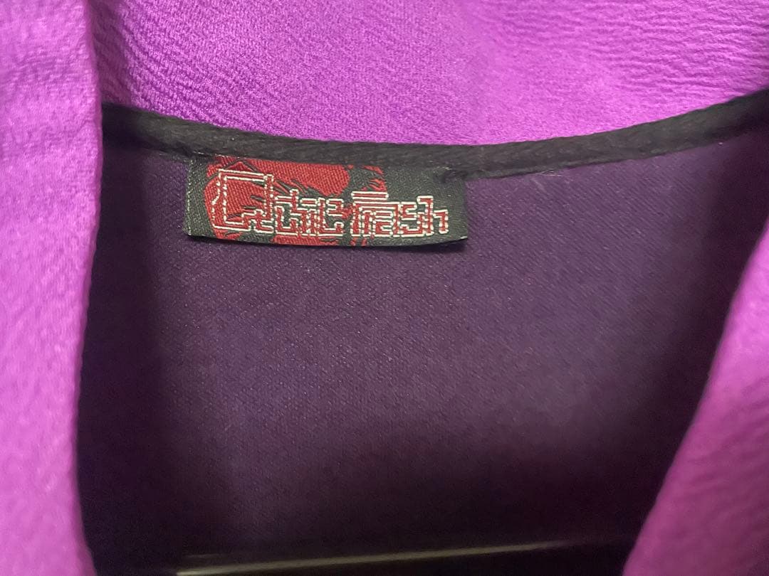 Qutie Frash /キューティーフラッシュ/アシメ着物カーデ　パープル