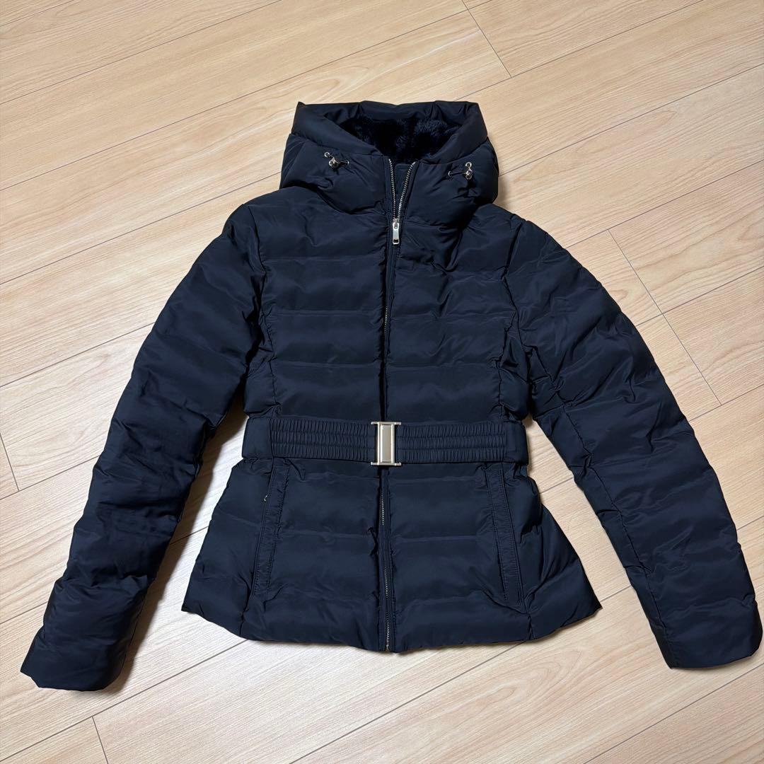 ZARA ダウンジャケット ブラック ベルト付き M